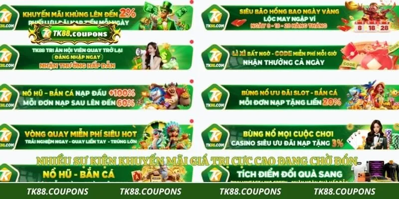 Nhiều sự kiện khuyến mãi giá trị cực cao đang chờ đón 